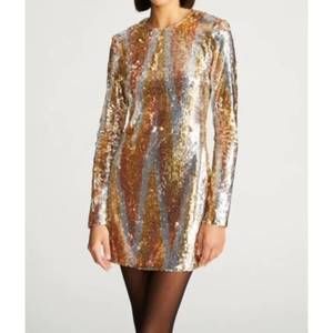slim fit dress slacks Ramona Sequins Gown  Halston